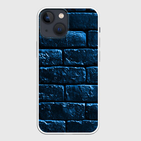 Чехол для iPhone 13 mini с принтом Неоновая, кирпичная стена в Петрозаводске,  |  | кирпич | кирпичная стена | неон | неоновая | неоновые кирпичи | стена | фон