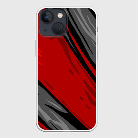 Чехол для iPhone 13 mini с принтом Сиомбиотический стиль в Петрозаводске,  |  | background | арт | иллюстрация | красный | симбиот | черный