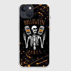 Чехол для iPhone 13 с принтом HALLOWEEN PARTY | ВЕЧЕРИНКА ХЕЛЛОУИН   ЧЕРЕП И ТЫКВА в Петрозаводске,  |  | bones | ghost | halloween | pumpkin | skull | кости | приведение | призрак | скелет | тыква | хеллоуин | хоррор | хэллоуин