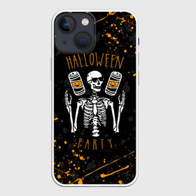 Чехол для iPhone 13 mini с принтом HALLOWEEN PARTY | ВЕЧЕРИНКА ХЕЛЛОУИН   ЧЕРЕП И ТЫКВА в Петрозаводске,  |  | bones | ghost | halloween | pumpkin | skull | кости | приведение | призрак | скелет | тыква | хеллоуин | хоррор | хэллоуин