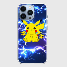 Чехол для iPhone 13 Pro с принтом ПИКАЧУ НА ФОНЕ МОЛНИЙ   PIKACHU FLASH в Петрозаводске,  |  | flash | pika | pika pika | pikachu | pokemon | детектив пикачу | молнии | пика | пикачу | покемон | текстура