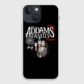 Чехол для iPhone 13 mini с принтом Адамсы в Петрозаводске,  |  | halloween | the addams family 2 | адамсы | гомес | горящий тур | мартиша | мультфильм | семейка аддамс | ужасы | хэллоуин