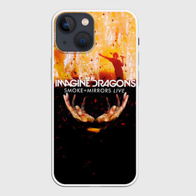 Чехол для iPhone 13 mini с принтом Smoke + Mirrors Live в Петрозаводске,  |  | id | imagine dragons | альтернативный | американская | арена | бэн макки | вообрази драконов | группа | дэн платцман | дэн рейнольдс | имеджин драгонс | инди | индирок | поп | рок | уэйн сермон | электроник