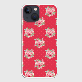 Чехол для iPhone 13 mini с принтом Красные цветы розы в Петрозаводске,  |  | flowers | весна | лето | розочка | розы | цветочки | цветы