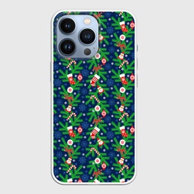 Чехол для iPhone 13 Pro с принтом Новогодние Игрушки на Ёлке в Петрозаводске,  |  | christmas | merry christmas | santa claus | дед мороз | ёлка | елочные шары | игрушки | новый год | подарки | праздник | с новым годом | санта клаус | снегурочка | украшения