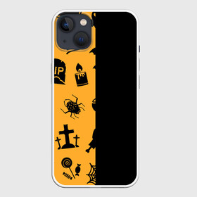 Чехол для iPhone 13 с принтом ЧЕРНО ОРАНЖЕВЫЙ ХЭЛЛОУИН в Петрозаводске,  |  | halloween | haloween | pumpkin | тыква | хеллоин | хеллоуин | хелоин | хелоуин | хэллоин | хэллоуин | хэлоин | хэлоуин