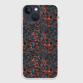 Чехол для iPhone 13 mini с принтом неоновая лава в Петрозаводске,  |  | вулкан | лава | неон | паттерн | поверхность | сила | супермен | текстура | энергия