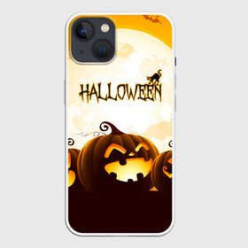 Чехол для iPhone 13 с принтом HALLOWEEN   ХЭЛЛОУИН (ТЫКВЫ). в Петрозаводске,  |  | bones | ghost | halloween | pumpkin | skull | кости | летучие мыши | приведение | призрак | скелет | тыква | хеллоуин | хоррор | хэллоуин