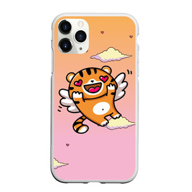 Чехол для iPhone 11 Pro матовый с принтом милый влюбленный тигренок в Петрозаводске, Силикон |  | 2022 | год тигра | новый год | новый год 2022 | символ года | тигр | тигренок | тигрица | тигры