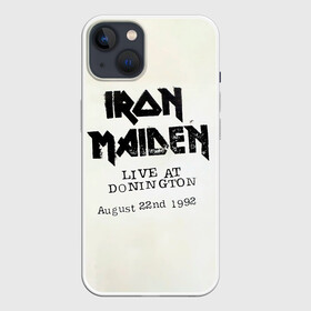 Чехол для iPhone 13 с принтом Live at Donington   Iron Maiden в Петрозаводске,  |  | iron maiden | адриан смит | айран | айрон | группа | дэйв мюррей | железная дева | ирон | майден | мейд | мейден | метал | мрачный | музыка | песни | рок | стив харрис | тяжелый | хеви | хевиметал