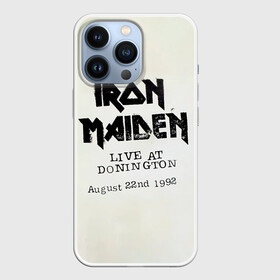 Чехол для iPhone 13 Pro с принтом Live at Donington   Iron Maiden в Петрозаводске,  |  | Тематика изображения на принте: iron maiden | адриан смит | айран | айрон | группа | дэйв мюррей | железная дева | ирон | майден | мейд | мейден | метал | мрачный | музыка | песни | рок | стив харрис | тяжелый | хеви | хевиметал