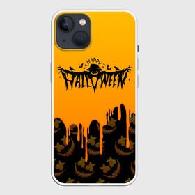 Чехол для iPhone 13 с принтом ХЕЛЛОУИН БРЫЗГИ КРАСОК   HALLOWEEN NIGHT в Петрозаводске,  |  | bats | bones | ghost | halloween | pumpkin | skull | кости | летучие мыши | приведение | призрак | скелет | тыква | хеллоуин | хоррор | хэллоуин