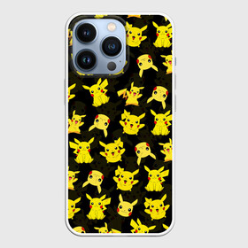 Чехол для iPhone 13 Pro с принтом ПИКАЧУ ПАТТЕРН   PIKA PIKACHU в Петрозаводске,  |  | flash | pika | pika pika | pikachu | pokemon | аниме | детектив пикачу | молнии | пика | пикачу | покемон