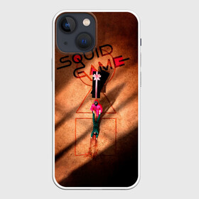 Чехол для iPhone 13 mini с принтом Squid Game Игра в кальмара корейский сериал в Петрозаводске,  |  | netflix | squid game | игра в кальмара | корейский сериал | нетфликс