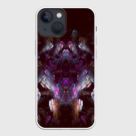 Чехол для iPhone 13 mini с принтом Syber Style в Петрозаводске,  |  | абстракция | дизайн | космос | куб | кубик | мелкие детали | пиксель | психоделика | стиль | текстура | темная материя | узор | уникальный | фрактал | частицы