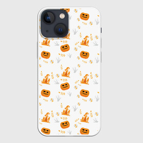 Чехол для iPhone 13 mini с принтом Patern Halloween 23 в Петрозаводске,  |  | 31 | bones | holiday | skull | spider | witches