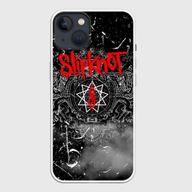 Чехол для iPhone 13 с принтом Slipknot Grunge Rock | СЛИПКНОТ в Петрозаводске,  |  | grunge | metal | music | rock | slipknot | брызги | герб | гранж | дым | козел | краски | кровь | логотип | металл | музыка | надпись | пар | пентаграмма | полосы | потертости | рок | слипкнот | точки | трещины | туман | узор