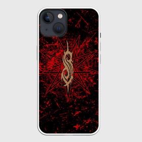 Чехол для iPhone 13 с принтом Slipknot RED | Рок Слипкнот в Петрозаводске,  |  | grunge | logo | metal | music | rock | slipknot | брызги | гранж | группа | капли | козел | краски | кровь | логотип | металл | музыка | надпись | пентаграмма | потертости | рок | слипкнот | точки | трещины | узор | цифры