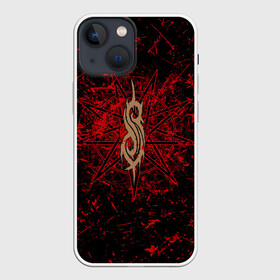 Чехол для iPhone 13 mini с принтом Slipknot RED | Рок Слипкнот в Петрозаводске,  |  | grunge | logo | metal | music | rock | slipknot | брызги | гранж | группа | капли | козел | краски | кровь | логотип | металл | музыка | надпись | пентаграмма | потертости | рок | слипкнот | точки | трещины | узор | цифры
