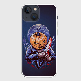 Чехол для iPhone 13 mini с принтом Хэллоуинская ночь в Петрозаводске,  |  | halloween | арт | графика | мистика | праздник | тыква | ужасы | хэллоуин