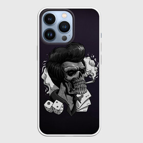 Чехол для iPhone 13 Pro с принтом Элвис жив в Петрозаводске,  |  | halloween | арт | графика | зомби | мистика | праздник | ужасы | хэллоуин | череп
