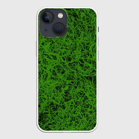 Чехол для iPhone 13 mini с принтом зелёный паттерн в Петрозаводске,  |  | газон | зелёный | лужайка | паттерн | узор