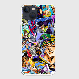 Чехол для iPhone 13 с принтом JoJos Bizarre Adventure   Невероятные приключения ДжоДжо в Петрозаводске,  |  | anime | jojo | jojo bizarre adventure | jojos bizarre adventure | аниме | джоджо | джозеф джостар | джолин куджо | джонатан джостар | джорно джованна | джоске хигашиката | джотаро куджо | манга