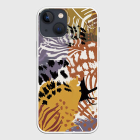 Чехол для iPhone 13 mini с принтом Зебра Пятнистая в Петрозаводске,  |  | абстракция | африканский мотив | зебра | когти | тропики