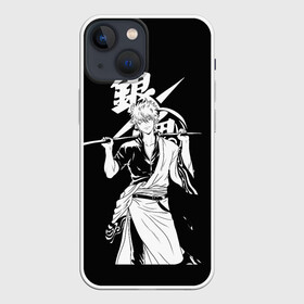 Чехол для iPhone 13 mini с принтом Гинтоки Саката  держит меч Гинтама в Петрозаводске,  |  | anime | gentama | gintama | gintoki | аниме | гентама | гинтама | гинтоки