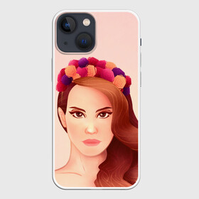 Чехол для iPhone 13 mini с принтом Painted Lana в Петрозаводске,  |  | lana del ray | pop music | исполнитель | исполнительница | лана дел рэй | музыка | поп | попса