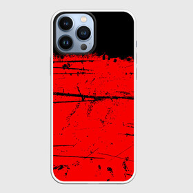 Чехол для iPhone 13 Pro Max с принтом КРАСНЫЙ ГРАНЖ | RED GRUNGE в Петрозаводске,  |  | grunge | red | брызги | брызги краски | гранж | краска | краска и ничего лишнего | красная краска | красный | пятна | разводы | черно красный