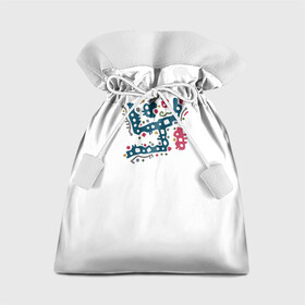 Подарочный 3D мешок с принтом Царь Обезьян в Петрозаводске, 100% полиэстер | Размер: 29*39 см | индия | орнаменты | символы | царь обезьян | этника