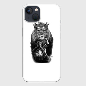 Чехол для iPhone 13 с принтом Лев Король в Петрозаводске,  |  | animals | вмиреживотных | животные | животныймир | звери | зверь | король | лев | питомец | природа