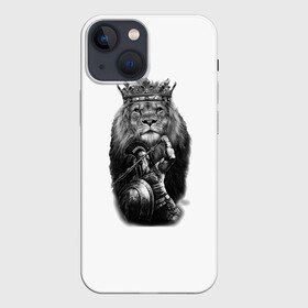 Чехол для iPhone 13 mini с принтом Лев Король в Петрозаводске,  |  | animals | вмиреживотных | животные | животныймир | звери | зверь | король | лев | питомец | природа