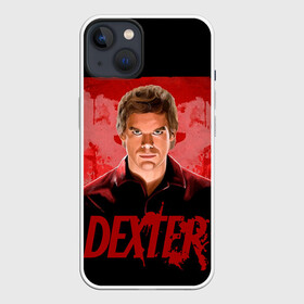 Чехол для iPhone 13 с принтом Dexter Декстер портрет постер в Петрозаводске,  |  | blood | dexter | dexter morgan | декстер | кровь | майами | мясник | постер | правосудие | судмедэксперт