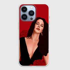 Чехол для iPhone 13 Pro с принтом Лана в розах в Петрозаводске,  |  | lana del ray | pop music | исполнитель | исполнительница | лана дел рэй | музыка | поп | попса