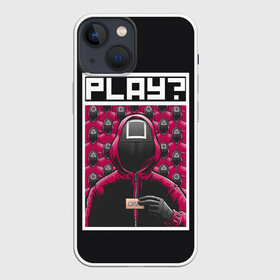 Чехол для iPhone 13 mini с принтом Поиграем в Кальмара в Петрозаводске,  |  | Тематика изображения на принте: squid game | игра в кальмара | игра на выживание | сериал | сериалы