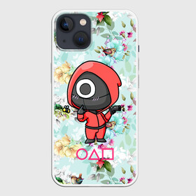 Чехол для iPhone 13 с принтом Игра в кальмара   охота за пчелкой в Петрозаводске,  |  | among us | squid game | выживание | игра в кальмара | кальмар | корейский | корея | хван чжун хо | чо сан