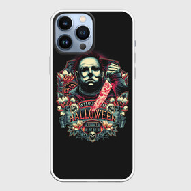 Чехол для iPhone 13 Pro Max с принтом Welcome to Halloween в Петрозаводске,  |  | autumm | christsmas | face | from | ghost | halloween | killer | laurie | leather | michael | myers | mystic | retro | the | view | window | вид | из | кожаное | лицо | лори | майерс | майкл | мистика | окна | осень | призраки | ретро | рож