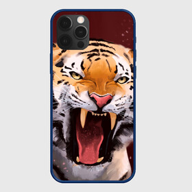 Чехол для iPhone 12 Pro Max с принтом Тигр красавчик сердится в Петрозаводске, Силикон |  | 2022 | aggressive | angry | fangs | new year | open mouth | predator | tiger | year of the tiger | агрессивный | год тигра | клыки | новый год | открытая пасть | сердитый | тигр | хищник