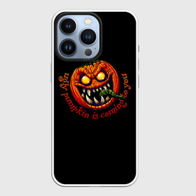 Чехол для iPhone 13 Pro с принтом Уродливая тыква идет к тебе. в Петрозаводске,  |  | halloween | monster | pumpkin | тыква | хеллоуин