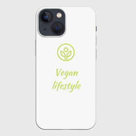 Чехол для iPhone 13 mini с принтом Vegan lifestyle в Петрозаводске,  |  | lifestyle | vegan | vegan lifestyle | веганство | вегетарианство | образ жизни