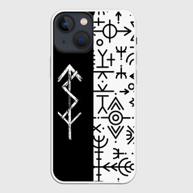 Чехол для iPhone 13 mini с принтом ПАТТЕРН РУНЫ | RUNES (Z) в Петрозаводске,  |  | runes | древние знаки | знак рода | знаки | иероглифы | руны | русь | символы | славяне | славянская символика