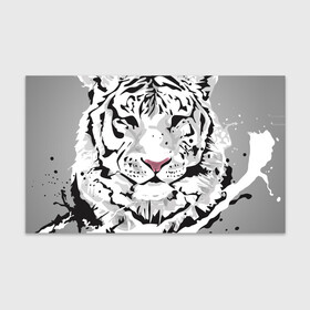 Бумага для упаковки 3D с принтом Белый снежный тигр в Петрозаводске, пластик и полированная сталь | круглая форма, металлическое крепление в виде кольца | 2022 | art | beast | new year | predator | splashes and drops | white tiger | year of the tiger | белый тигр | брызги и капли | год тигра | зверь | искусство | новый год | хищник