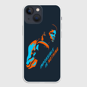 Чехол для iPhone 13 mini с принтом Нет невозможного в Петрозаводске,  |  | box | muhammad ali | sport | sports | sportsmen | бокс | легенда | мухаммад али | мухаммед али | спорт | спортсмен