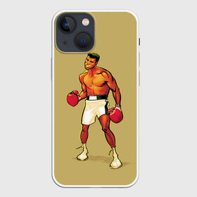 Чехол для iPhone 13 mini с принтом Ali Art в Петрозаводске,  |  | box | muhammad ali | sport | sports | sportsmen | бокс | легенда | мухаммад али | мухаммед али | спорт | спортсмен