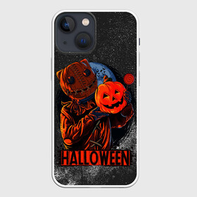 Чехол для iPhone 13 mini с принтом Welcom to hell в Петрозаводске,  |  | halloween | арт | графика | зомби | мистика | праздник | тыква | ужасы | хэллоуин