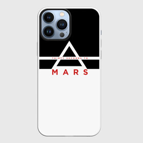 Чехол для iPhone 13 Pro Max с принтом Thirty Seconds to Mars черно белая в Петрозаводске,  |  | Тематика изображения на принте: 30 seconds to mars | 30 секунд до марса | 30 фстм | 30stm | 30сдм | jared leto | rock band | thirty seconds to mars | альтернативный | гранж | джаред лето | нео | пост | прогрессивный | рок группа | фети секондс ту марс | хард | шеннон