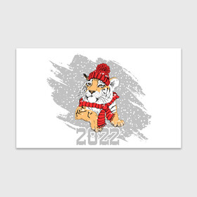 Бумага для упаковки 3D с принтом Тигр в красной шапке в Петрозаводске, пластик и полированная сталь | круглая форма, металлическое крепление в виде кольца | 2022 | beast | merry christmas | new year | predator | proud tiger | red hat | scarf | snow | winter | year of the tiger | год тигра | гордый тигр | зверь | зима | красная шапка | новый год | снег | хищник | шарф