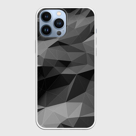 Чехол для iPhone 13 Pro Max с принтом gray abstraction серая абстракция в Петрозаводске,  |  | 3d | gray | gray abstraction | абстракция | монохром | серый | фон | черно белый | черное белое | черный и белый